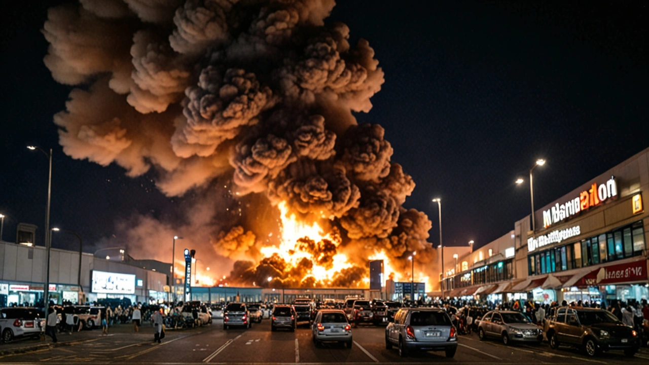 Incêndio de Grandes Proporções Destrói Shopping Popular em Cuiabá