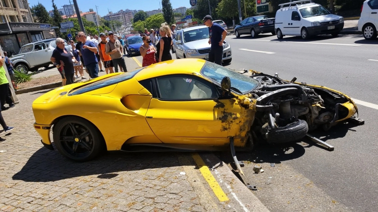 Motorista Atinge Portão com Ferrari de R$3,5 Milhões em São Paulo