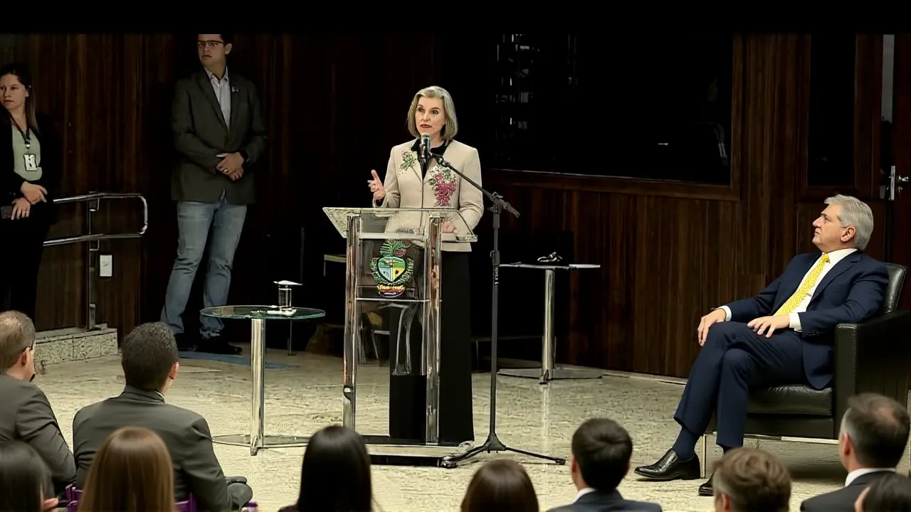 Cármen Lúcia debate democracia e violência contra mulher em universidades